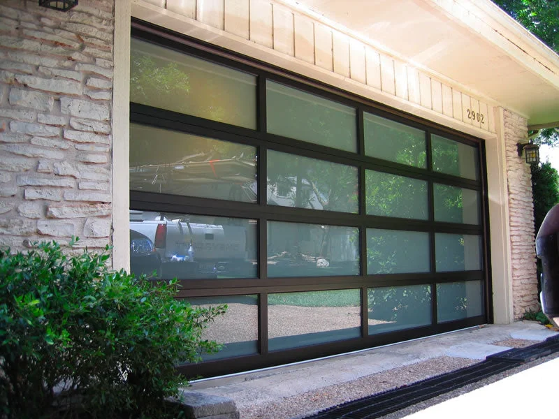 glass garage doors