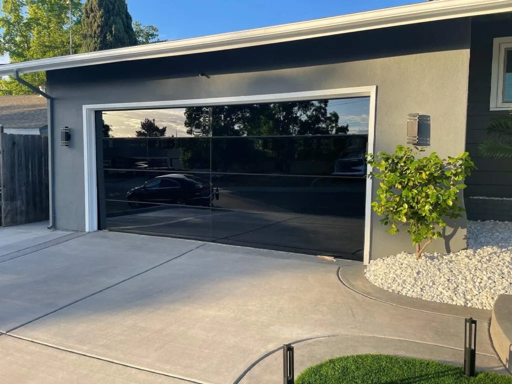 glass garage doors