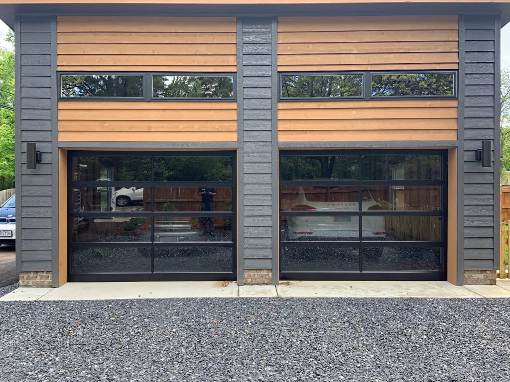 glass garage doors
