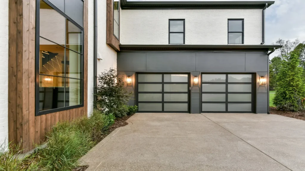 glass garage doors